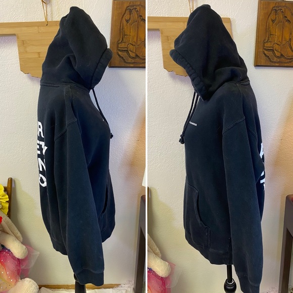 Inside We’re All The Same Your Anxiety Is Lying To You! Black Hoodie Size SMALL - Picture 4 of 13